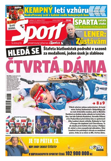 Obálka e-magazínu Sport 13.1.2017