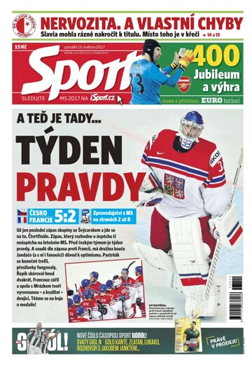 Obálka e-magazínu Sport 15.5.2017