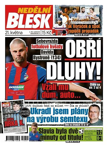 Obálka e-magazínu Nedělní Blesk 21.5.2017