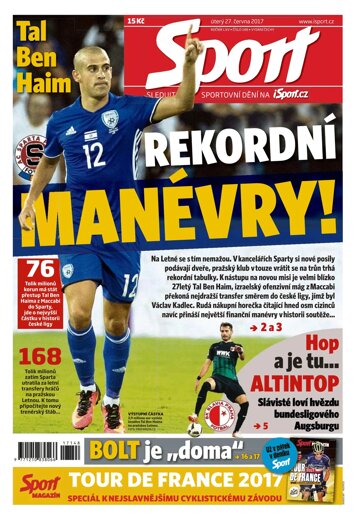 Obálka e-magazínu Sport 27.6.2017