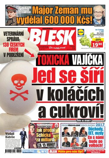 Obálka e-magazínu Blesk 7.9.2017