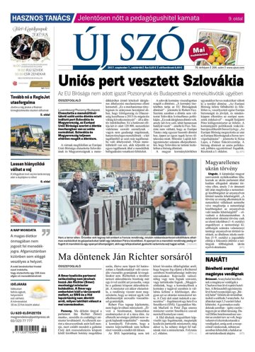 Obálka e-magazínu Új Szó 7.9.2017