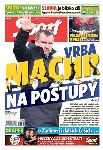 Obálka e-magazínu Sport 29.11.2018