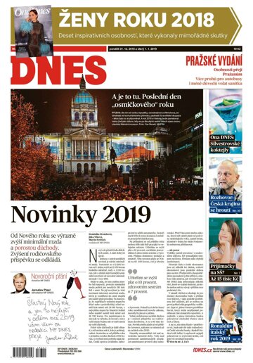 Obálka e-magazínu MF Dnes 31.12.2018