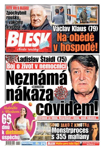 Obálka e-magazínu Blesk 13.1.2021