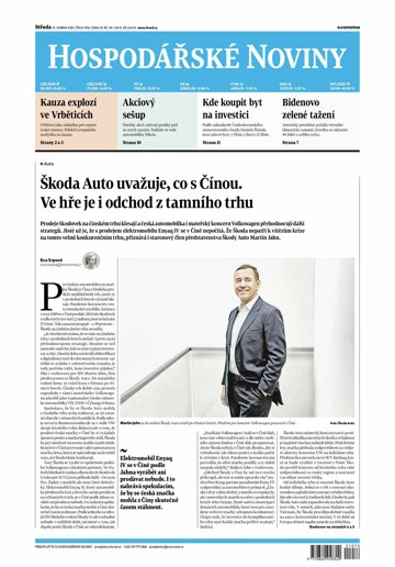 Obálka e-magazínu Hospodářské noviny 076 - 21.4.2021