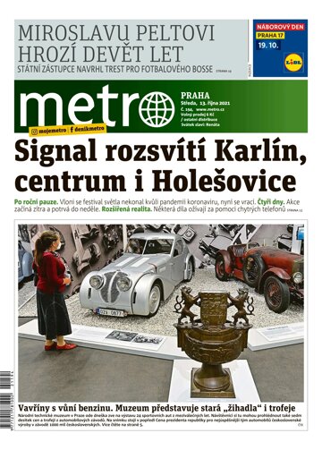 Obálka e-magazínu deník METRO 13.10.2021