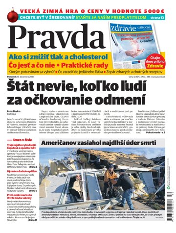 Obálka e-magazínu Pravda 13. 12. 2021