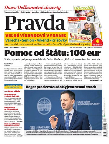 Obálka e-magazínu Pravda 8. 4. 2022