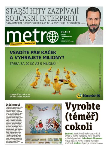 Obálka e-magazínu deník METRO 1.3.2023