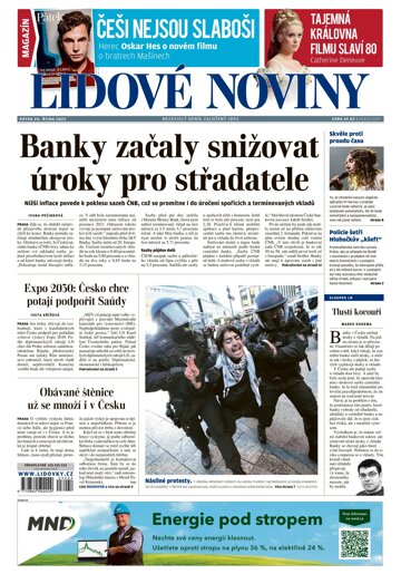 Obálka e-magazínu Lidové noviny 20.10.2023