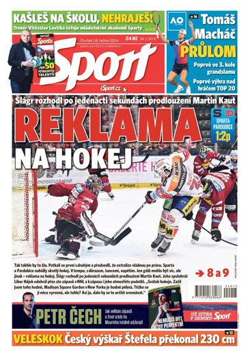 Obálka e-magazínu Sport 18.1.2024