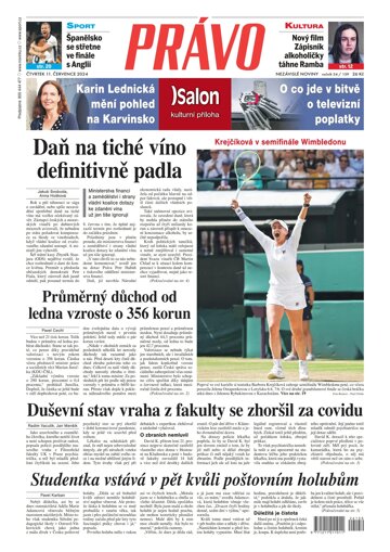 Obálka e-magazínu Deník Právo 11.7.2024