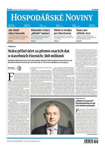 Obálka e-magazínu Hospodářské noviny 143 - 25.7.2024