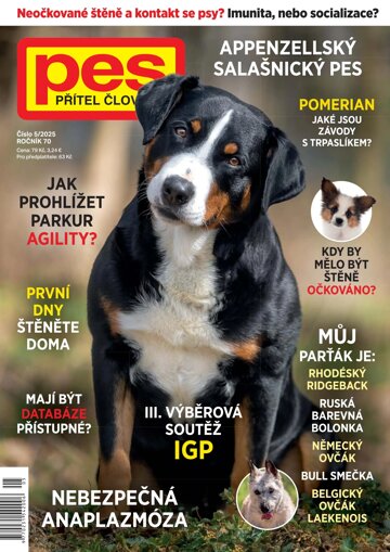 Obálka e-magazínu Pes přítel člověka 5/2025