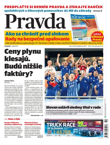 Obálka e-magazínu Pravda 5. 5. 2025
