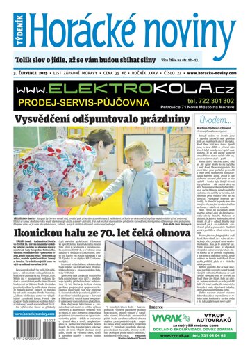 Obálka e-magazínu Horácké Noviny 27/2025