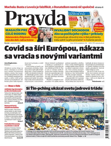 Obálka e-magazínu Pravda 4. 9. 2025