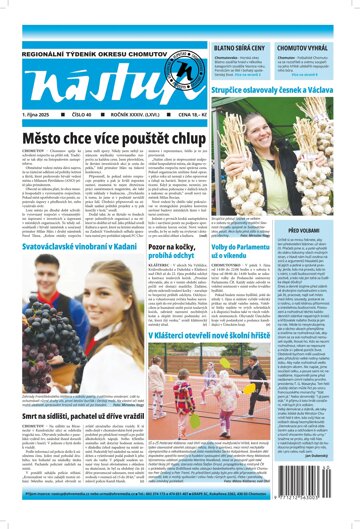 Obálka e-magazínu Nástup 40/25