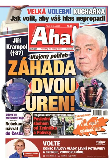 Obálka e-magazínu AHA! 3.10.2025