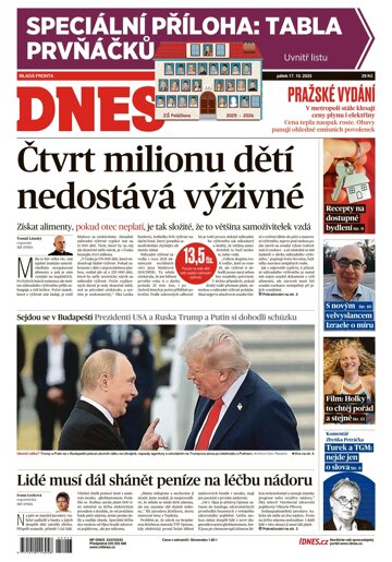 Obálka e-magazínu MF Dnes 17.10.2025