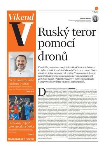 Obálka e-magazínu Hospodářské noviny - příloha Víkend 226 - 21.11.2025 Víkend