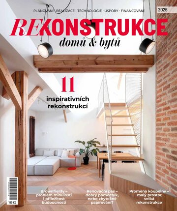 Obálka e-magazínu REKONSTRUKCE domů a bytů 2026