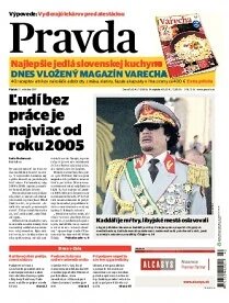 Obálka e-magazínu Pravda 21.10.2011