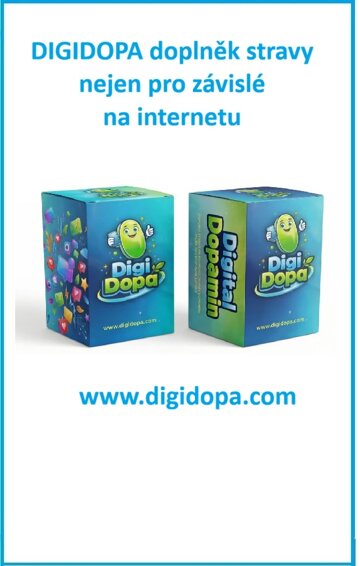Obálka knihy DIGIDOPA doplněk stravy nejen pro závislé na internetu