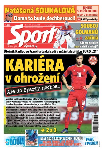 Obálka e-magazínu Sport 5.2.2015