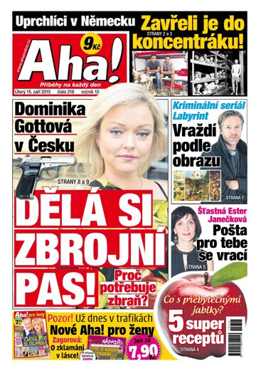 Obálka e-magazínu AHA! 15.9.2015