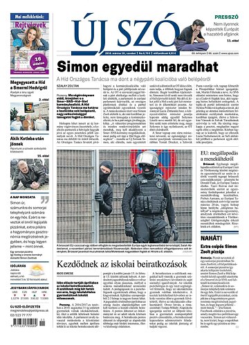 Obálka e-magazínu Új Szó 19.3.2016