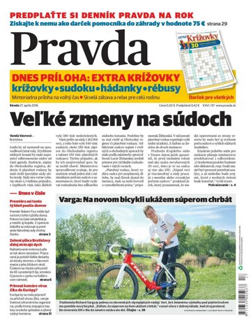 Obálka e-magazínu Pravda 27. 4. 2016