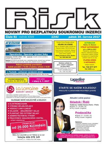 Obálka e-magazínu Risk 51/2017