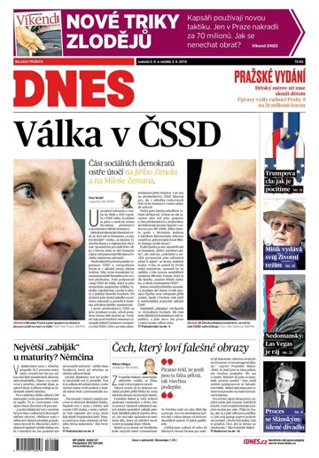 Obálka e-magazínu MF Dnes 2.6.2018