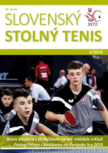 Obálka e-magazínu Slovenský stolný tenis 3/2018