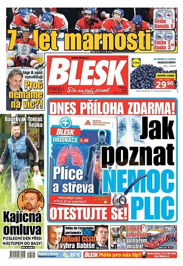 Obálka e-magazínu Blesk 27.5.2019