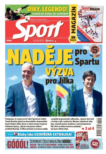 Obálka e-magazínu Sport 31.5.2019
