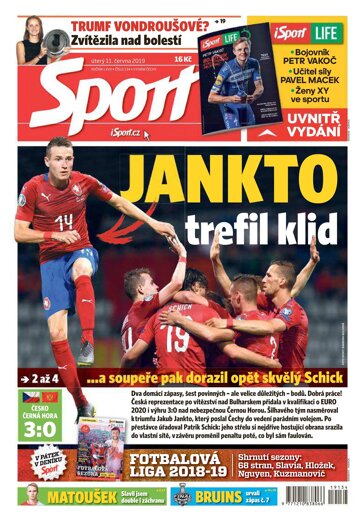 Obálka e-magazínu Sport 11.6.2019