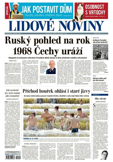 Obálka e-magazínu Lidové noviny 13.6.2019