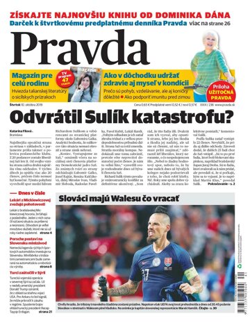 Obálka e-magazínu Pravda 10. 10. 2019