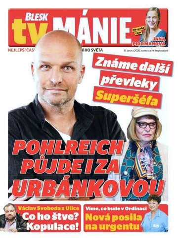 Obálka e-magazínu Blesk Tv manie 8.2.2020