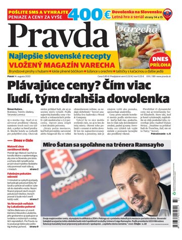 Obálka e-magazínu Pravda 14. 8. 2020