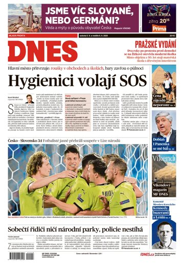 Obálka e-magazínu MF Dnes 5.9.2020