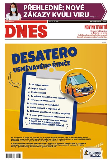 Obálka e-magazínu MF Dnes 15.12.2020