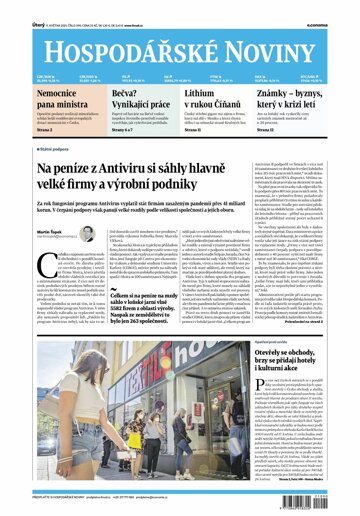 Obálka e-magazínu Hospodářské noviny 090 - 11.5.2021