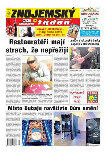 Obálka e-magazínu Znojemský týden 45/2021