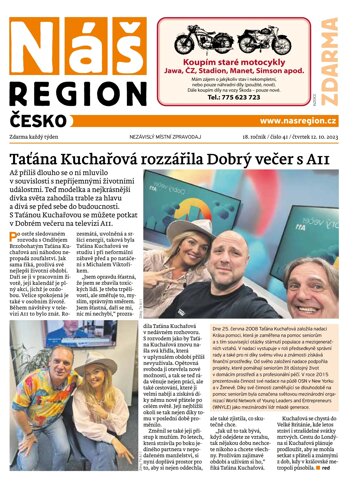 Obálka e-magazínu Náš Region - Česko 41/2023