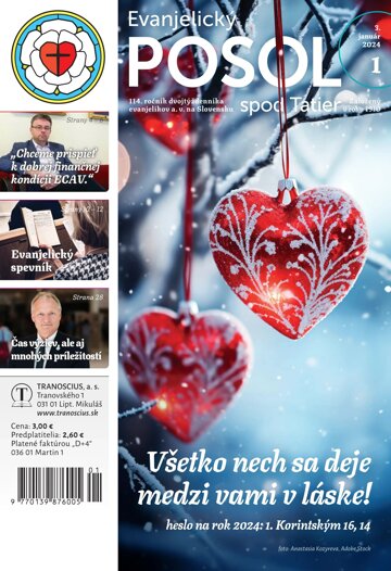 Obálka e-magazínu Evanjelický posol spod Tatier 1/2024