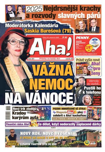 Obálka e-magazínu AHA! 30.12.2025